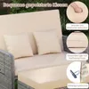 COSTWAY Polyrattan Sonnenliege, Gartenliege mit Produktbild-Vorschau 7