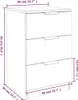 vidaXL Nachttisch Grau Sonoma 40x36x65 cm Produktbild-Vorschau 7