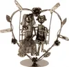 Hochzeitspaar Schaukel Metall 23 x 24 cm Metallklammer Produktbild-Vorschau 2