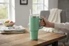 LS-LebenStil XL Edelstahl Trinkbecher Grün 1200ml mit Griff Produktbild-Vorschau 9