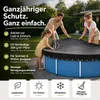 Poolabdeckplane rund schwarz – 200 g/m² Solar Poolabdeckung Produktbild-Vorschau 3