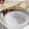 Copertura per microonde, set da 2 pezzi, alta e piatta Anteprima dell’immagine prodotto 3