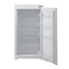 An open, empty, white refrigerator with shelves and door compartments. Produktbild-Vorschau