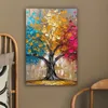 MuchoWow® - Leinwandbilder - Baum - Bunt - Grau - Modern, Produktbild-Vorschau 5