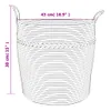 vidaXL Cestino portaoggetti marrone e bianco Ø43x38 cm Anteprima dell’immagine prodotto 8