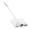 adattatore USB-C 3 in 1 per USB / Ethernet / USB-C - Bianco Anteprima dell’immagine prodotto 2