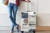 MuchoWow® Koffer Handgepäck Trolley Rollkoffer Kleine Produktbild-Vorschau 5