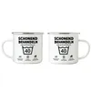 Schonend Behandeln Das Gute Stück ist 40 Emaille Tasse Produktbild-Vorschau 3
