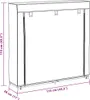 vidaXL Szafka na buty z pokrywą Szara 115 x 28 x 110 cm Podgląd zdjęcia produktu 7