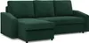 Ecksofa mit Schlaffunktion NEO,  Cord - Dunkelgrün Produktbild-Vorschau 1