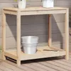 vidaXL Pflanztisch mit Ablage 82,5x50x75 cm Massivholz Produktbild-Vorschau 2