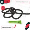 KOTARBAU® Guarnizione Camino Fibra di Vetro ⌀ 10 mm 2.5 m Anteprima dell’immagine prodotto 6