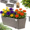 CASARIA® Blumenkasten 4er Set 11 Liter Montagehalterung Produktbild-Vorschau 1