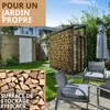 Étagère extérieure pour bois de cheminée Métal GALVANISÉ Voir les images du produit 5