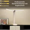 Dimmbare LED-Schreibtischlampe,Doppelarm-Schreib-tischlampe Produktbild-Vorschau 4