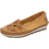 Gemini Damen Slipper Ballerina Leder Cutouts Blumenmuster Produktbild-Vorschau 6
