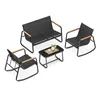 SONGMICS Gartenmöbel-Set, Balkonmöbel, 2 Schaukelstühle mit Produktbild-Vorschau 7