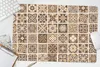 MuchoWow® Schreibtischunterlage Design - Blumen - Braun - Produktbild-Vorschau 5