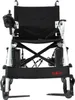 A front view of a white and black electric wheelchair against a white background. Náhľad obrázku produktu