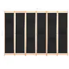 vidaXL 6-teiliger Raumteiler Schwarz 240 x 170 x 4 cm Stoff Produktbild-Vorschau 9