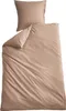 Bettwäsche Set Microsatin »Berlin« BxL 135x200 cm Taupe Produktbild-Vorschau 1