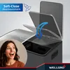 WELLGRO Treteimer 2x30L Grau – Edelstahl mit Softclose & Produktbild-Vorschau 6