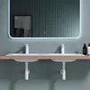 doporro Lavabo da Incasso 120 cm Doppia Vasca in Anteprima dell’immagine prodotto 6
