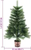 vidaXL Künstlicher Weihnachtsbaum Naturgetreue Nadeln 90 cm Produktbild-Vorschau 6