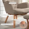 Fauteuil à oreilles HOMCOM avec repose-pieds, fauteuil Voir les images du produit 5