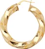 9 Karat (375) Gold Damen - Paar Creolen - 25mm; Produktbild-Vorschau 2