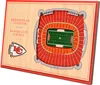 NFL Kansas City Chiefs Stadium 3D Wandbild Desktop Produktbild-Vorschau 1