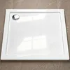 doporro Duschtasse Duschwanne 90x90x4 flach aus Acryl in Produktbild-Vorschau 1