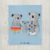 Mr. & Mrs. Panda Decke Koala Familie - Blau Pastell - Produktbild-Vorschau 2