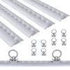4 x 1m Kit rail Airlin Rail en aluminium avec 10 anneaux Voir les images du produit 1