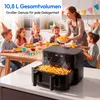 MEDION P25 XXL Flex M Airfryer mit 2 Kammern - 10,8 Liter - Produktbild-Vorschau 5