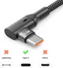deleyCON 0,5m USB C Kabel Kurz Winkel 90 Grad USB-A auf Produktbild-Vorschau 4