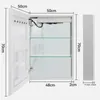 Puluomis Armoire de toilette avec éclairage variable en 3 Voir les images du produit 5