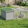 PawHut Hasenstall Kaninchenstall aus Holz 125,5x100x49 cm Produktbild-Vorschau 7