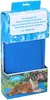 A product box for a pet cooling mat, showing the mat inside and a dog lying on it. Produktbild-Vorschau