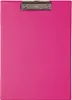 MAUL Klemmbrett A4 Hochformat Karton Folie pink Produktbild-Vorschau 1