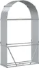 vidaXL Přístřešek na palivové dřevo stříbrný 120x45x210 cm Náhled obrázku produktu 6