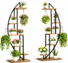 Two multi-tiered plant stands with plants on them, displayed against a white background. Produktbild-Vorschau