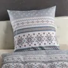 Traumschlaf Biber Bettwäsche Schneeflocken blau 160x210 cm Produktbild-Vorschau 3