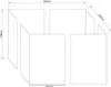 4 Seitenteile für Flachdachpergola Firenze Sand Produktbild-Vorschau 4