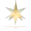 3D Weihnachtsstern 10 cm 3er Set mit Timer - weiß - Deko Produktbild-Vorschau 2