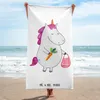 Mr. & Mrs. Panda Strandtuch Einhorn Gemüse - Weiß - Produktbild-Vorschau 2