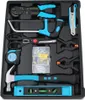 A tool kit laid out in a black plastic case. Produktbild-Vorschau