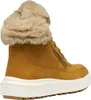 A single brown boot with a fur lining is shown from the side against a white background. Produktbild-Vorschau