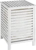 A white slatted laundry hamper. Produktbild-Vorschau