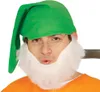 A man wearing a green gnome hat and a white beard, posing for a product photo. Produktbild-Vorschau